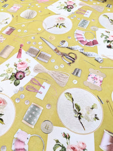Olive - lets craft heavyweight cotton fabric - 1/2mtr