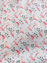 Load image into Gallery viewer, Flamingos cotton fabric - 1/2 metre