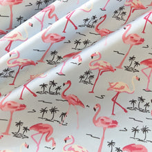 Load image into Gallery viewer, Flamingos cotton fabric - 1/2 metre
