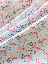 Load image into Gallery viewer, Flamingos cotton fabric - 1/2 metre