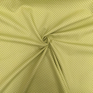 Lime green Small Spot Fabric - 1/2 metre