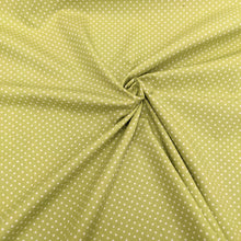 Load image into Gallery viewer, Lime green Small Spot Fabric - 1/2 metre