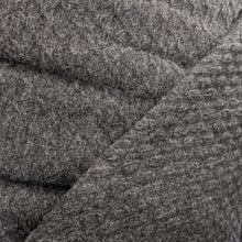 Load image into Gallery viewer, Charcoal grey waffle jersey fabric - 1/2mtr