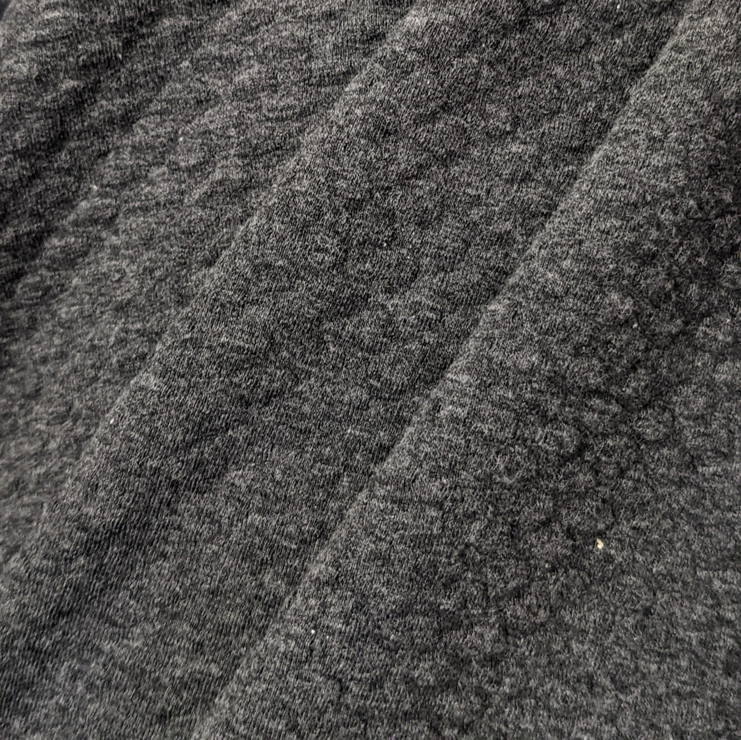 Fabric Remnant - grey charcoal jersey - 90cms