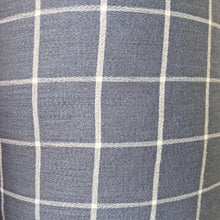 Load image into Gallery viewer, Pretty blue/grey check fabric - 1/2mtr