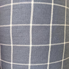Load image into Gallery viewer, Pretty blue/grey check fabric - 1/2mtr