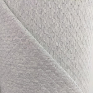 Light grey waffle jersey fabric - 1/2mtr - Dressmaking Fabric