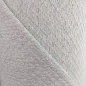 Light grey waffle jersey fabric - 1/2mtr