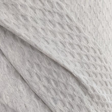 Load image into Gallery viewer, Light grey waffle jersey fabric - 1/2mtr - Dressmaking Fabric