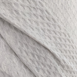 Light grey waffle jersey fabric - 1/2mtr