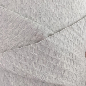 Light grey waffle jersey fabric - 1/2mtr - Dressmaking Fabric