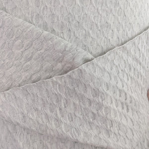 Light grey waffle jersey fabric - 1/2mtr