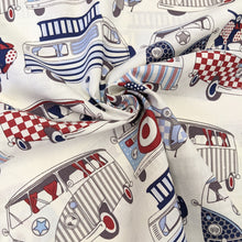 Load image into Gallery viewer, Campervan cotton fabric (wide) - 1/2 mtr