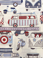 Load image into Gallery viewer, Campervan cotton fabric (wide) - 1/2 mtr