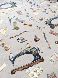 Grey - crafty heavyweight cotton fabric - 1/2mtr