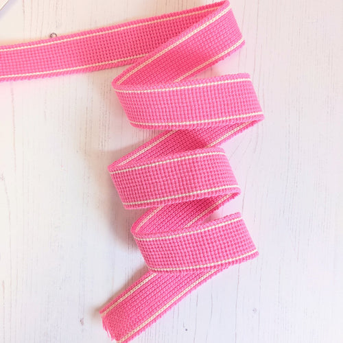 Strapping bright pink with stripe - 30mm