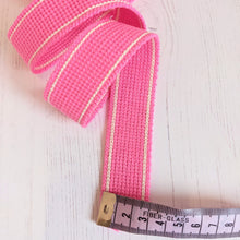 Load image into Gallery viewer, Strapping bright pink with stripe - 30mm