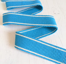 Load image into Gallery viewer, Strapping bright blue with stripe - 30mm
