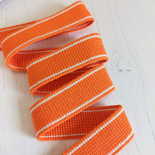 Load image into Gallery viewer, Strapping bright orange with stripe - 30mm