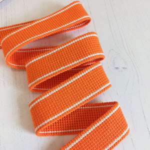 Strapping bright orange with stripe - 30mm