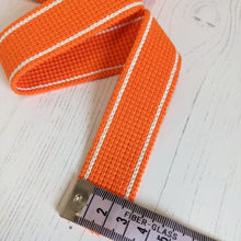 Load image into Gallery viewer, Strapping bright orange with stripe - 30mm