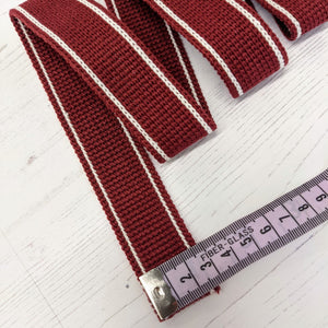 Strapping burgundy with stripe - 30mm