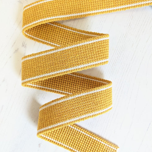 Strapping mustard with stripe - 30mm
