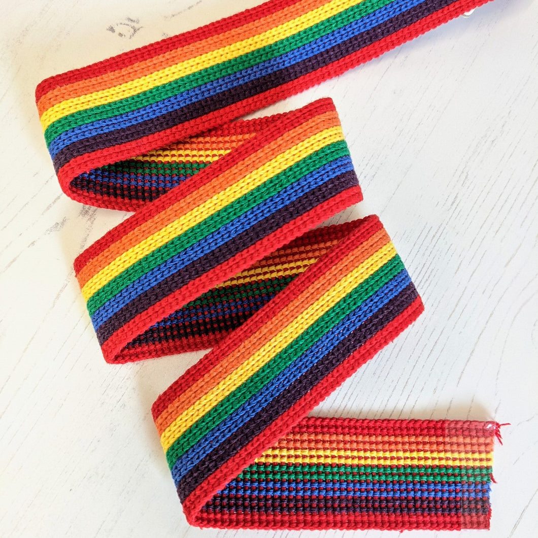 Strapping Bright Rainbow Stripe - 38mm