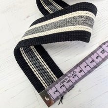 Load image into Gallery viewer, Strapping Black and Grey Stripe - 38mm