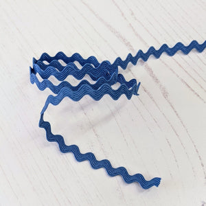 Blue Ric Rac - 9mm – owl and sewing cat