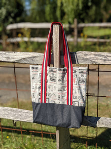 Maisie Bag kit - red sewing