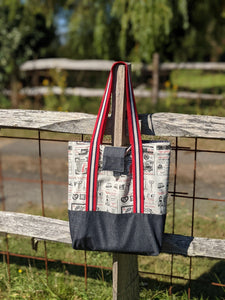 Maisie Bag kit - red sewing