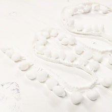 Load image into Gallery viewer, Pom Pom Trim - White