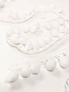Pom Pom Trim - White