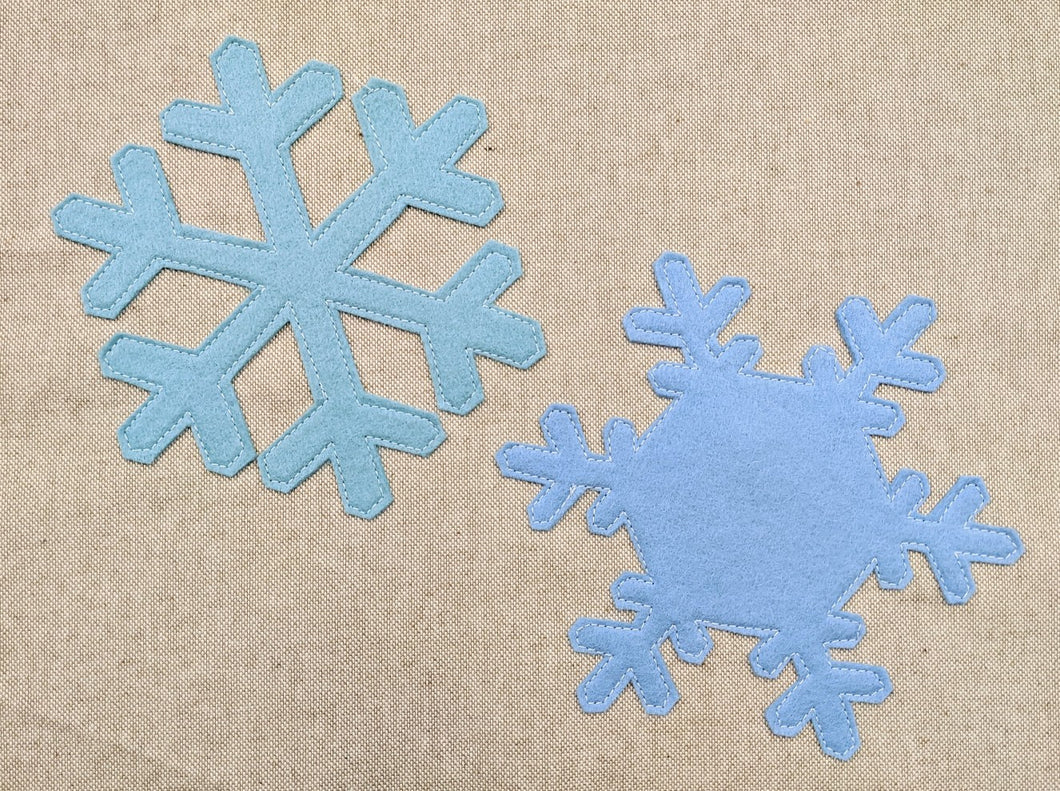 Snowflakes Template PDF Digital Download
