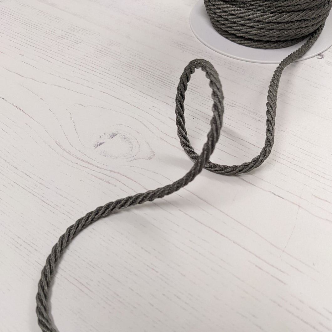 Twisted cord (mice tails) - grey