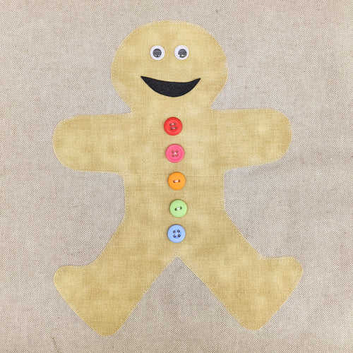 Gingerbread Large Template PDF Digital Download