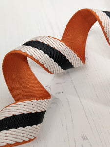 Strapping orange and black stripe - 40mm