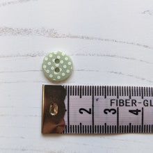 Load image into Gallery viewer, Green dotty button