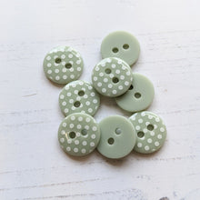 Load image into Gallery viewer, Green dotty button