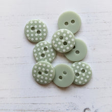 Load image into Gallery viewer, Green dotty button