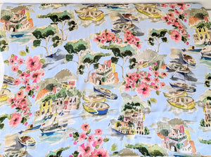 Pretty Venice Scenery Viscose Fabric - 1/2 mtr