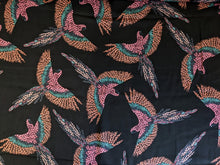 Load image into Gallery viewer, Pretty Gliding Birds Viscose Fabric - 1/2 mtr