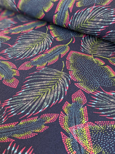 Palm Leaves Viscose Fabric - 1/2 mtr