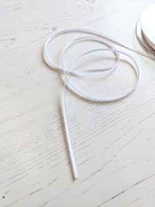 White Satin Ribbon - 3mm