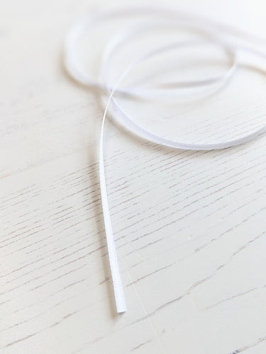 White Satin Ribbon - 3mm