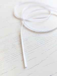 White Satin Ribbon - 3mm