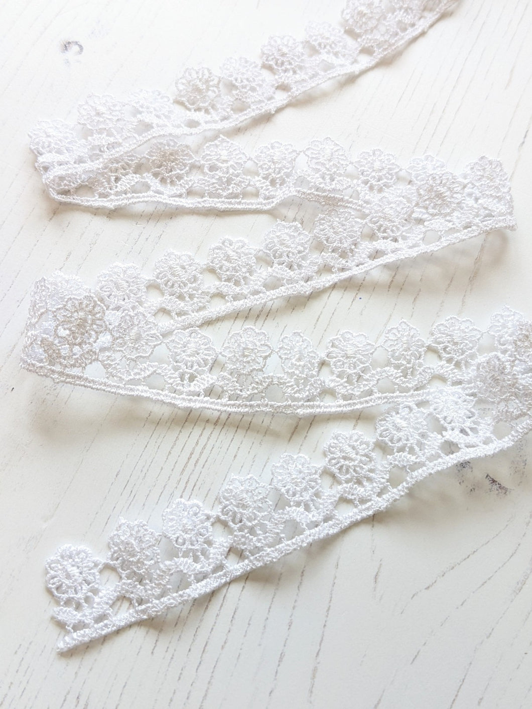 White Flower Lace Trim