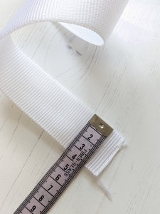 Strapping White Nylon - 38mm - used for Oil Cloth Tote Bag