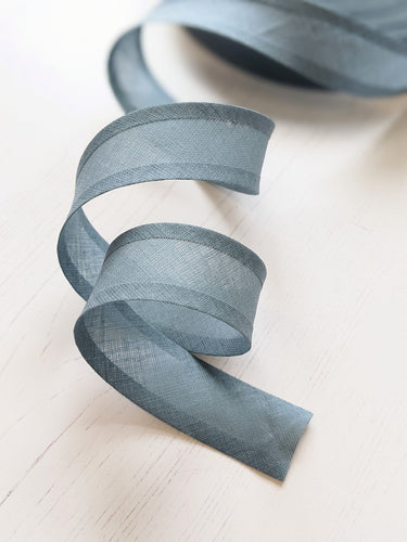 Bias Binding 25mm - grey/blue